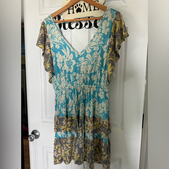 HP Daily Practice by Anthropologie tiered floral summer dress. XSP. NWT - Picture 8 of 10